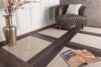 Плитка ПВХ AQUAFLOOR Versailles + Parquet AF7001VS+AF6015PQ